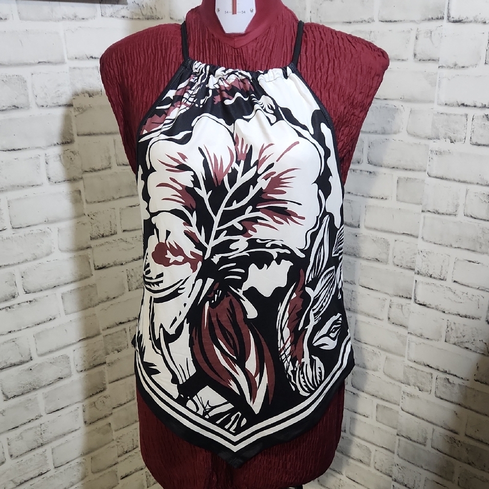 Emory Rose Hankerchief Style Halter Top